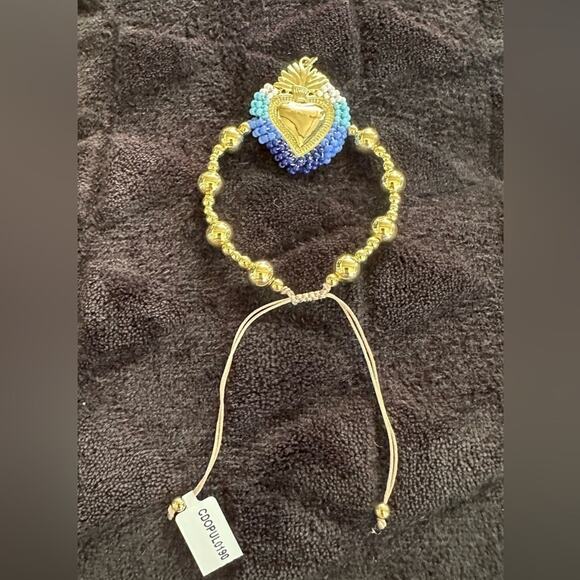 Mexican Milagro Sacred Heart Beaded Bracelet – Handmade - Picture 7 of 7